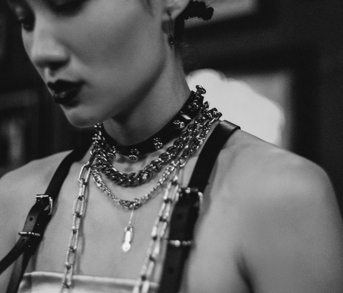 Collection of alternative chokers and gothic jewelry representing best chokers and jewelry trends for 2026